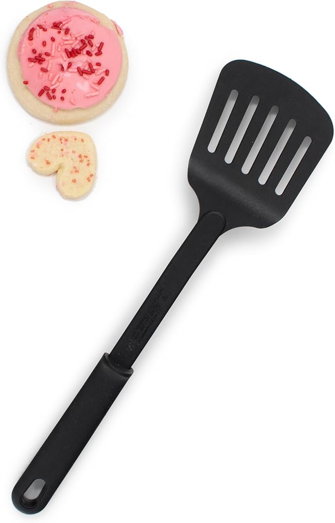 Norpro Nylon Nonstick 13-Inch Slotted Spatula, Black