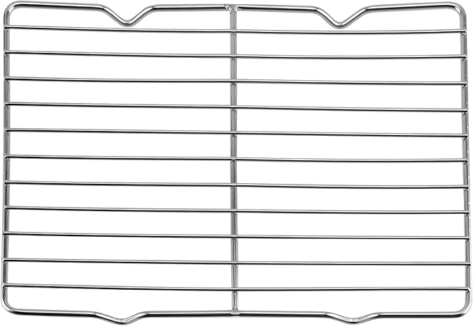 4 Pack 10 × 8 x 0.8 Inch Metal Grate Cooling Rack, Stainless Steel Small Wire Cooling Rack, Rectangle Baking Cooling Rack for Cooking, Fits Small Toaster Oven, Dishwasher Safe