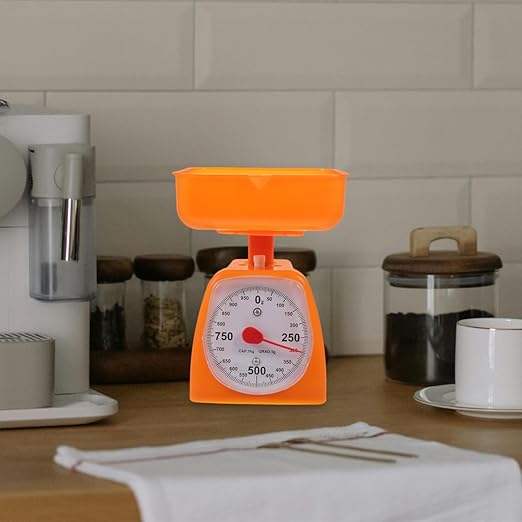 Mechanical Kitchen Scale with Dial Display Accurate Portion Weigh Scale for Food and Laboratory Use Portable Analog Kitchen Counter