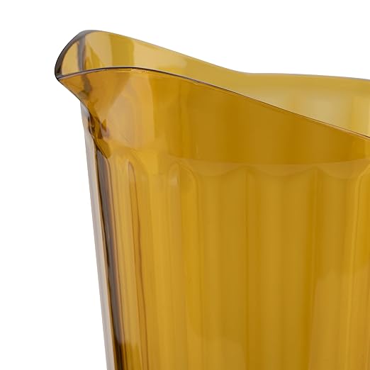 60 oz. Amber Plastic Pitcher, Dishwasher Safe, Break Resistant, for Indoor and Outdoor Entertaining, by G.E.T. P-1064-1-A (Pack of 12)
