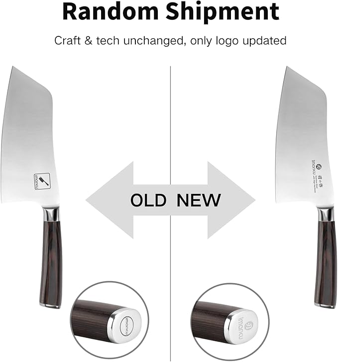 imarku 7 Inch Meat Cleaver Knife,Japanese SUS440A High Carbon Stainless Steel Butcher Knife with Ergonomic Handle,Ultra Sharp Vegetable Kitchen Knife for Home,Birthday Gifts for Men and Women