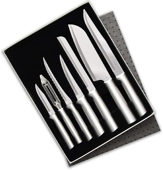 Rada Cutlery The Starter Gift Set (S38), 7-piece Knife Set, Stainless Steel Blades, Silver Handle