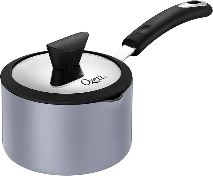 The All-In-One Stone Saucepan and Cooking Pot by Ozeri - 100% APEO, GenX, PFBS, PFOS, PFOA, NMP and NEP-Free German-Made Coating