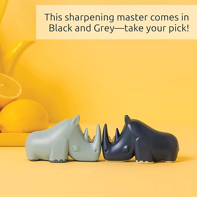 OTOTO Blade Knife Sharpener - Keep Knife Sharper with the Best Knife Sharpener - Fun Kitchen Gadgets BPA-free & Dishwasher-Safe Kitchen Knife Sharpener - Compact