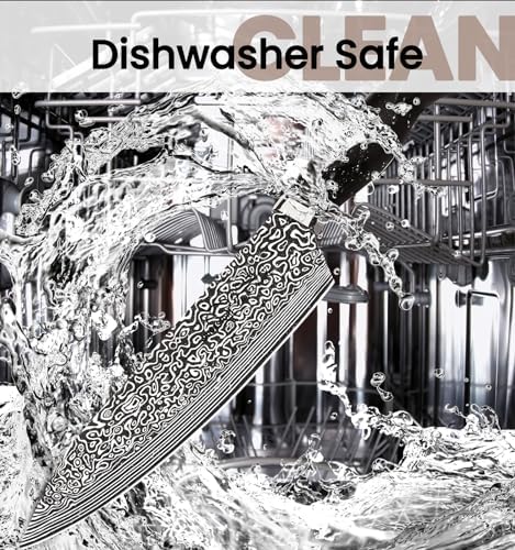 Knife Set, 15 Pieces Kitchen Knife Set with Built in Sharpener, High Carbon German Stainless Steel Knife Block Set, Dishwasher Safe, Fathers Day Gift for Men