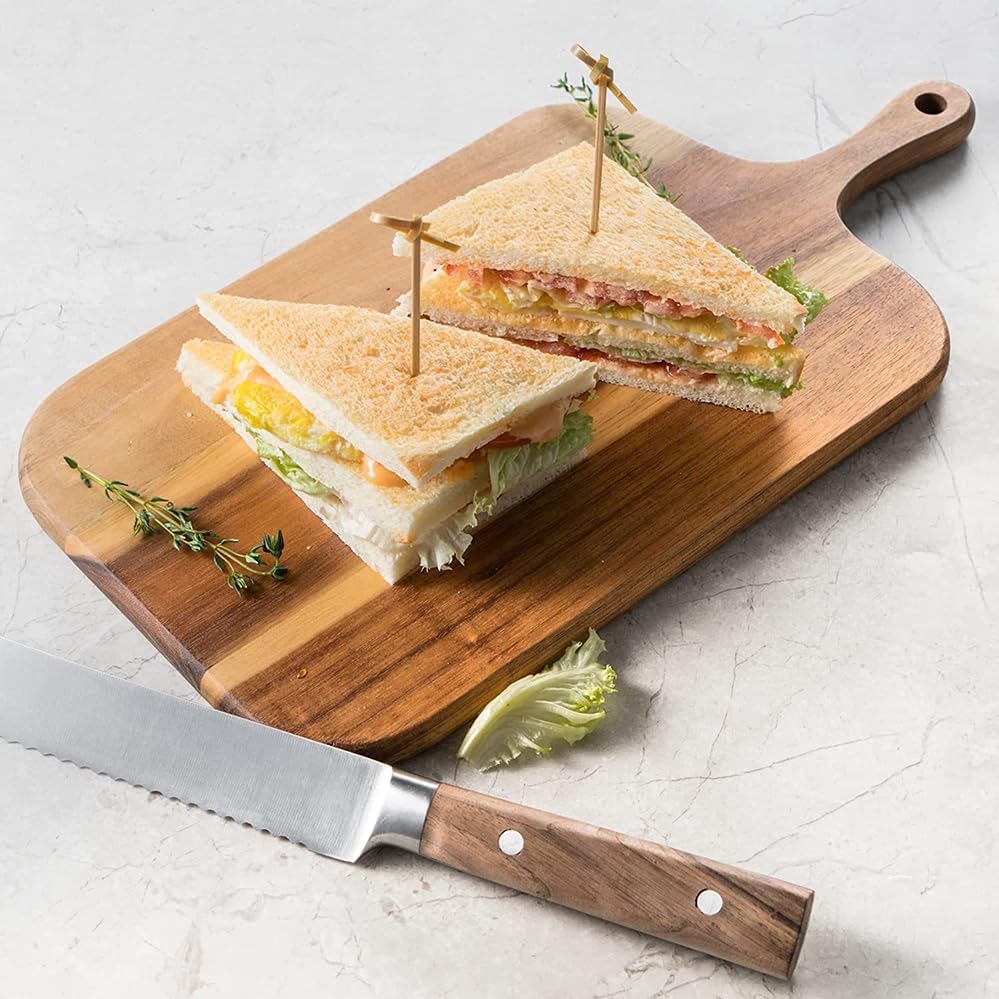 Wooden Cutting Boards for Kitchen, Chopping Board Serving Board Chopping Butcher for Meat, Cheese, Fruit, Vegetables
