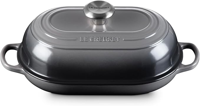 Le Creuset Enameled Cast Iron Signature Oval Bread Oven, 11.5 inch, Oyster