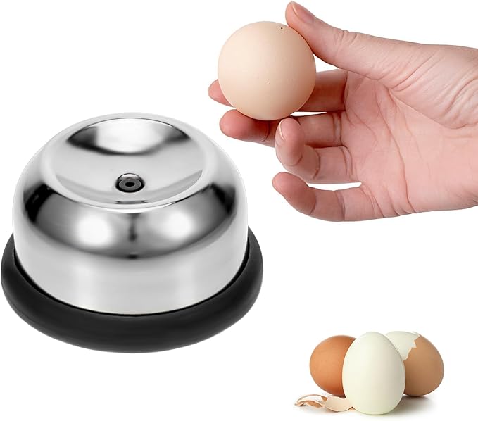 SHENLIU Egg Piercer for Raw Eggs, Stainless Steel Egg Poker, Stainless Steel Egg Piercer for Hard Boiled Eggs with Retractable Pin Egg Peeler Tool for Hard Boiled Eggs Hole Puncher