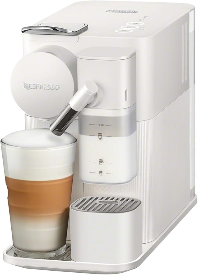 Nespresso Lattissima One Original Espresso Machine with Milk Frother by De'Longhi, Silky White