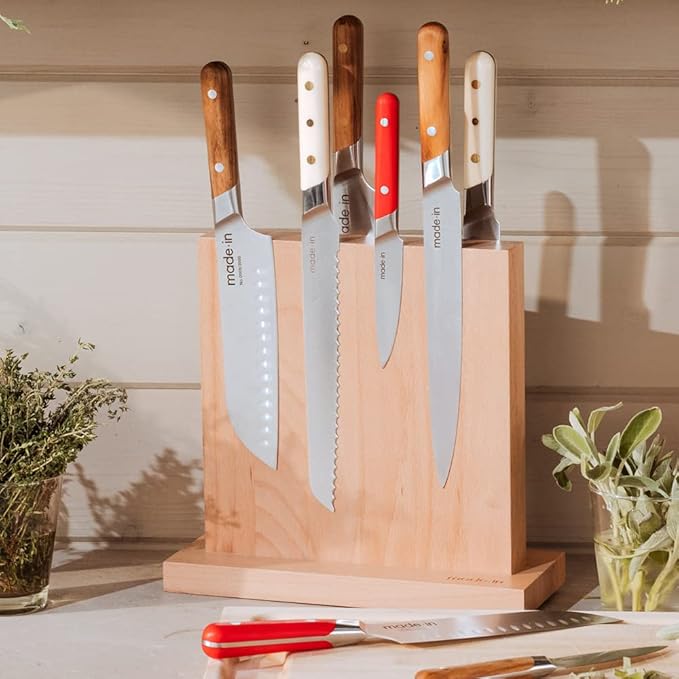 Made In Cookware | Knife Block | Italian Beechwood | Crafted in Italy