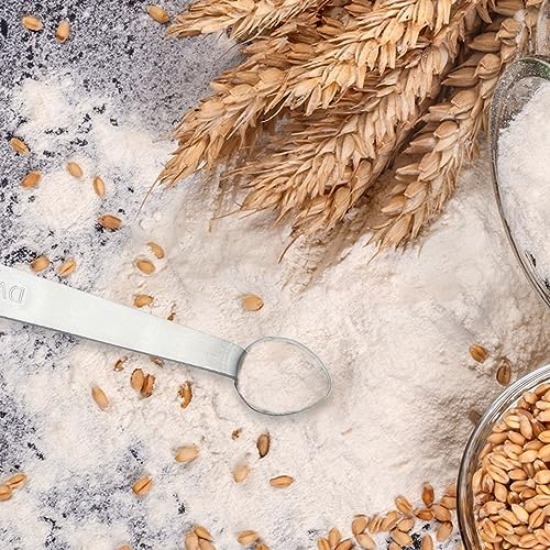 Luomorgo 4 Pcs/Set Measuring Spoons, Stainless Steel Tablespoons
