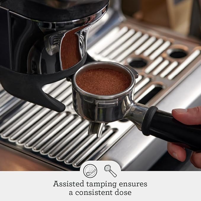 Breville Barista Express Impress Espresso Machine BES876BTR, Black Truffle