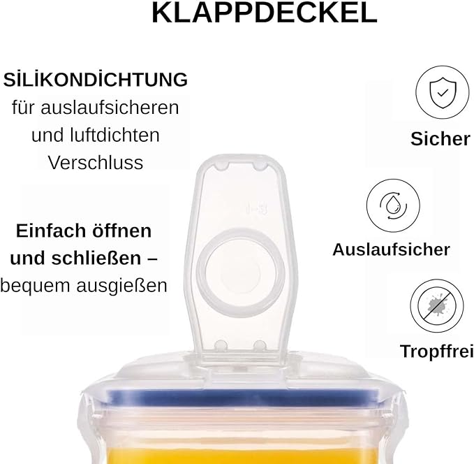 LocknLock Aqua Fridge Door Water Jug with Handle BPA Free Plastic Pitcher with Flip Top Lid Perfect for Making Teas and Juices, 2 Quarts, Clear