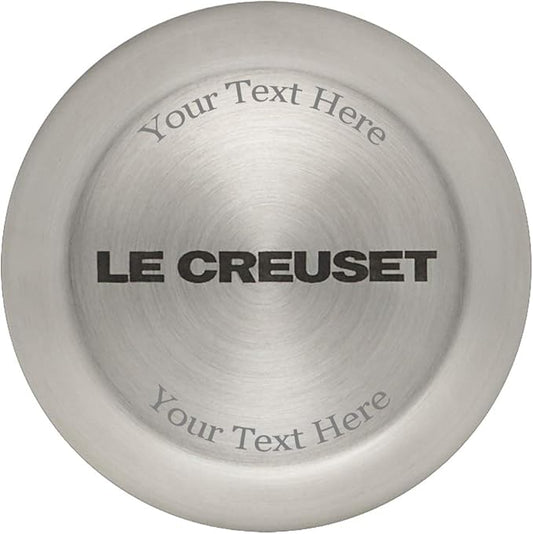 Le Creuset Enameled Cast Iron Signature Round Dutch Oven with Personalized Knob Engraving, 7.25 qt.