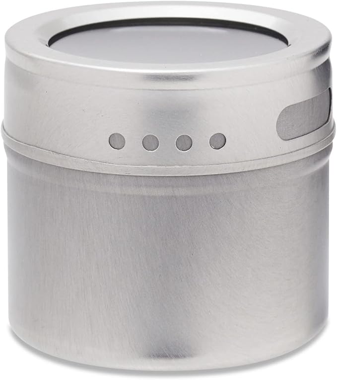 Juvale 20-Pack Magnetic Spice Jars - Space-Saving & Magnetic Spice Rack for Refrigerator - Preprinted Labels & Seasoning Containers - Pack of 20, 3.4 fl oz