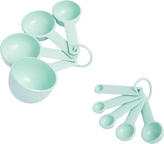 KitchenAid Measuring Cups and Spoon Set, 9 Piece, Spearmint