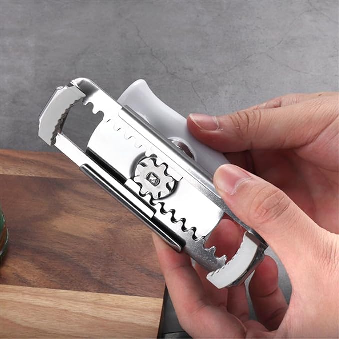 Upgraded Jar Opener Stainless Steel Adjustable Tool for 1-4 inches Bottle Can Lids, Easy Jar Opener with Non-Slip Rubber Pad Fit Seniors, Arthritis, Women, Children, Weak Hands