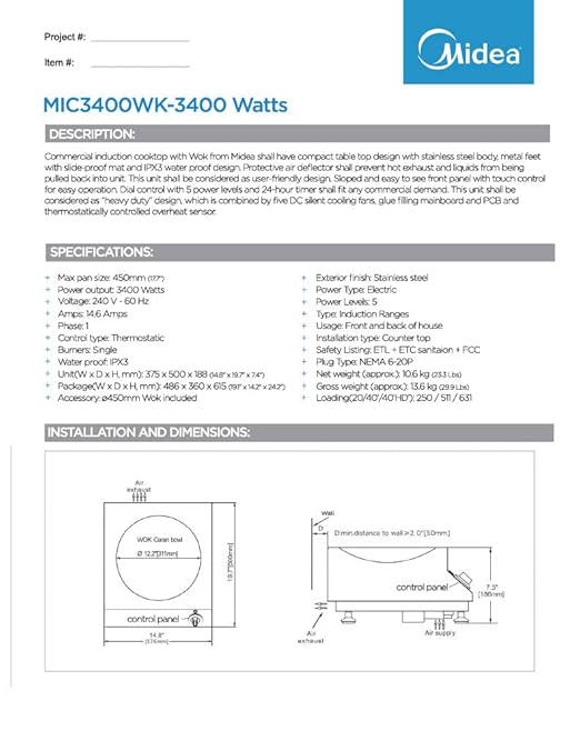 Midea Induction Wok