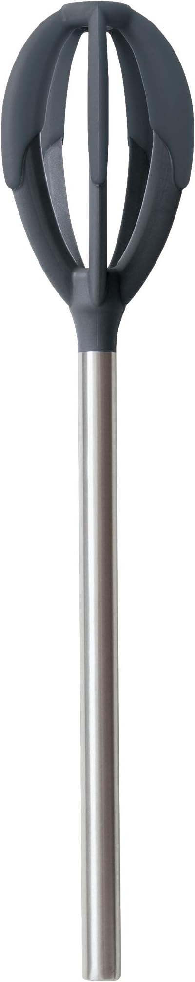 Tovolo Better Batter Tool (Charcoal) - Silicone & Stainless Steel Kitchen Gadget for Mixing Pancake, Waffle, Cake, Muffin, & More Baking Batters / BPA- Free & Dishwasher-Safe