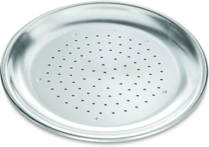 Nordic Ware Naturals 9" Hot Air Perforated Aluminum Pizza Crisper, Set of 1