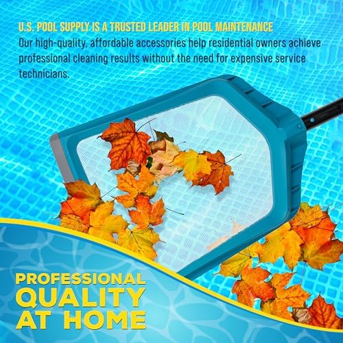 U.S. Pool Supply Pool Skimmer Net - Pool Leaf Skimmer Net, Fine Mesh