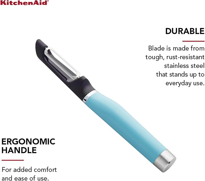 KitchenAid Gourmet Euro Peeler, 8.7-Inch, Aqua Sky