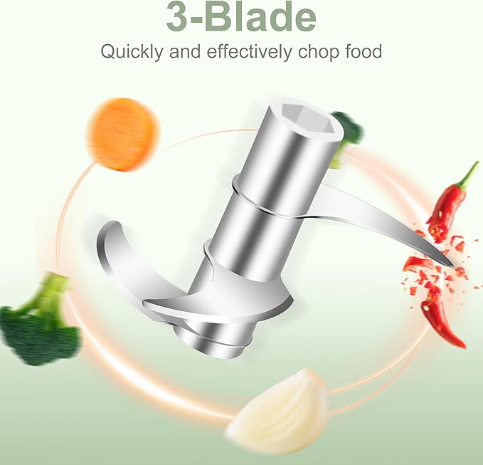 250ml Electric Garlic Chopper, Portable Garlic Press, Wireless Mini Food Processor, Rechargeable Garlic Chopper Mincer for Ginger, Chili, Onion, Minced Meat and Spices (Green)