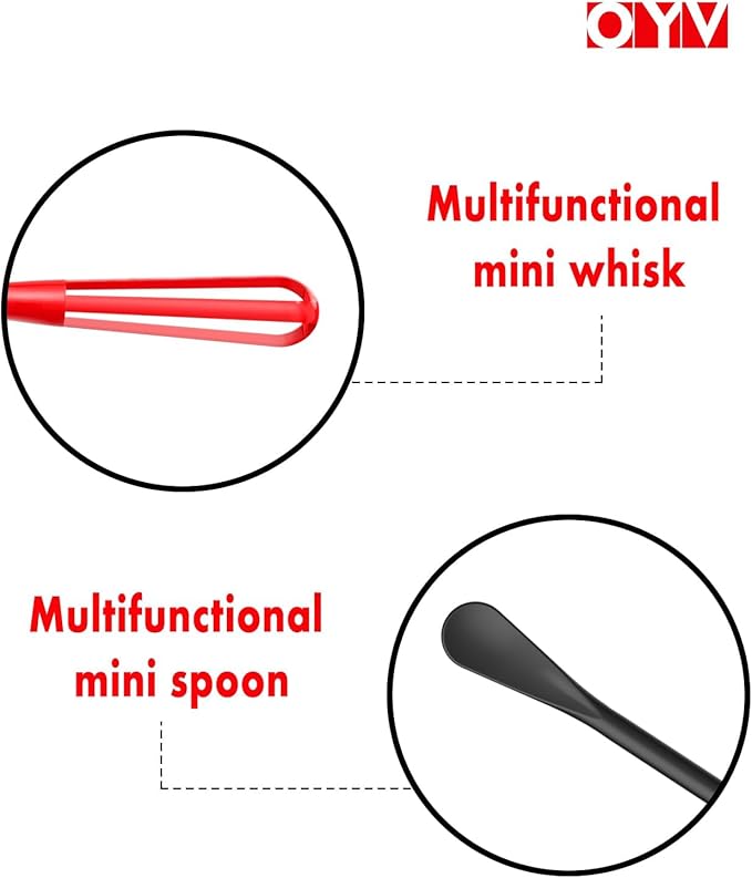 Timeless Kitchen Colors Mini Whisk Set, 8.5 in Mini Whisks for Cooking, 3 Pieces Small Wisk For Whisking, Beating, Blending Ingredients, Mixing Sauces, BPA Free Tiny Whisk
