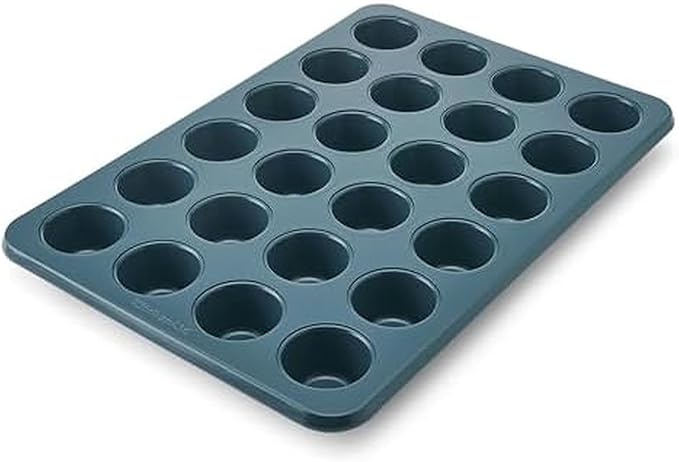 KitchenAid Nonstick Swiss Engineered Aluminized Steel Muffin Pan, Dishwasher Safe, Agave, 24 Cup