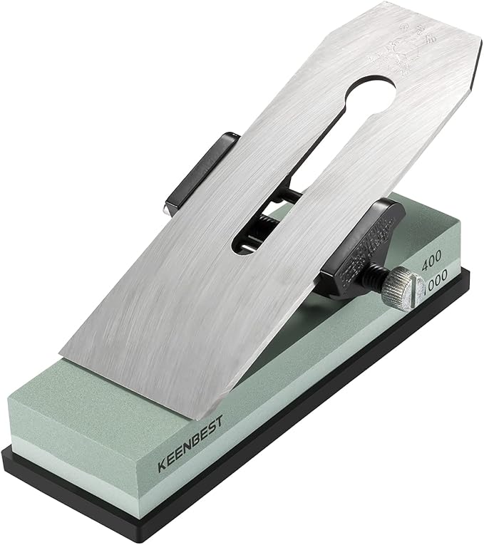Actual Grit Premium Material Sharpening Stone 2 Side 400 1000 Whetstone Set Kitchen Knife Sharpener Stone Wet Stones for Sharping Knives Kit with Non-slip Rubber Base