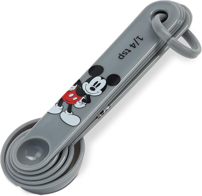 Disney Mickey and Minnie Mouse Measuring Spoons - Adorable Mickey Mouse Measuring Spoons for Kitchen