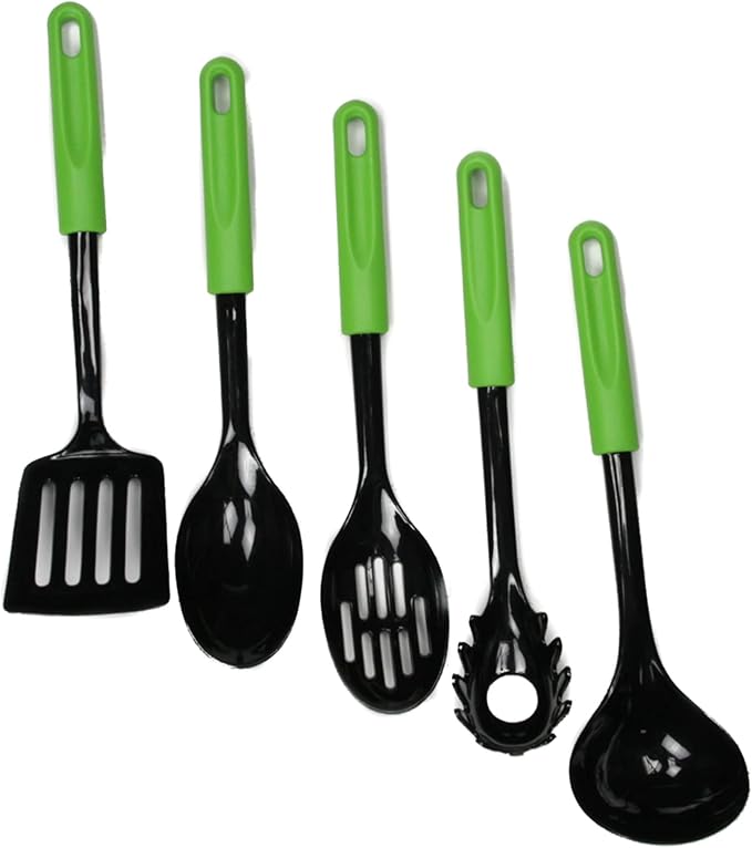 Chef Craft Basic Nylon Cooking/Serving Ladle, 12 inch, Green