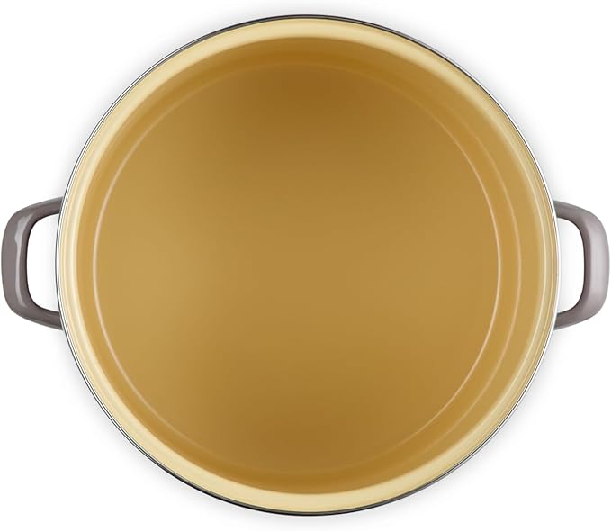 Le Creuset Enamel on Steel Traditional Stockpot, 16 qt., Oyster with Stainless Steel Knob