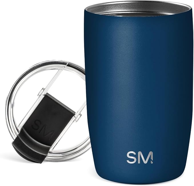 Simple Modern Voyager Tumbler with Flip Lid | Travel Coffee Mug | Insulated Stainless Steel Cold Brew Iced or Hot Coffee Cup | Gifts for Women Men Her Him | 12oz, Slumberland