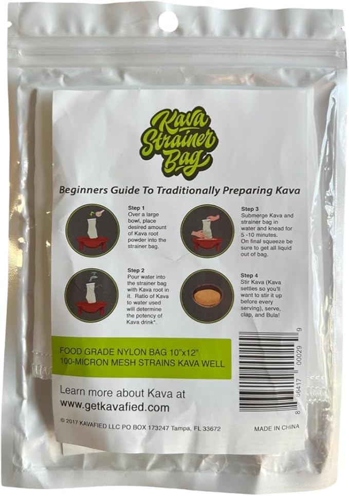 Kavafied Premium Traditional Kava Strainer Bag