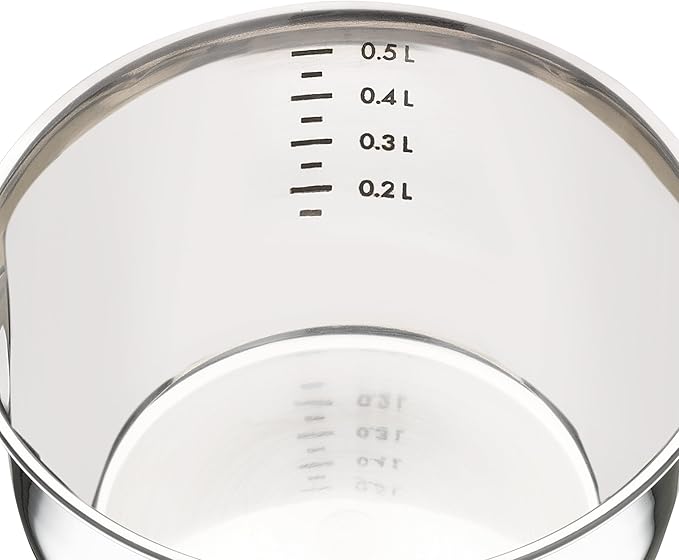 Küchenprofi Stainless Steel Saucepan with Clad Bottom, 16-Ounce,Silver