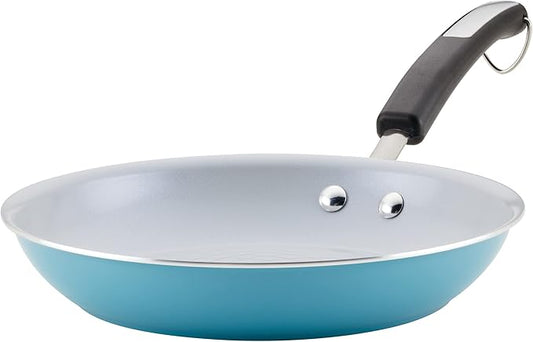 Farberware EcoAdvantage Ceramic Nonstick Frying Pan/Skillet, 10 Inch, Aqua
