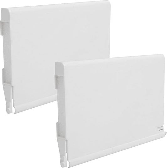 (2-Pcak) Exact Replacement 516252 White Weir Gate Assembly - Bermuda Gunite Skimmer and Bermuda Skimmers - Vinyl Weir Gate Assembly - 8 1/2 Inches x 5 3/8 Inches