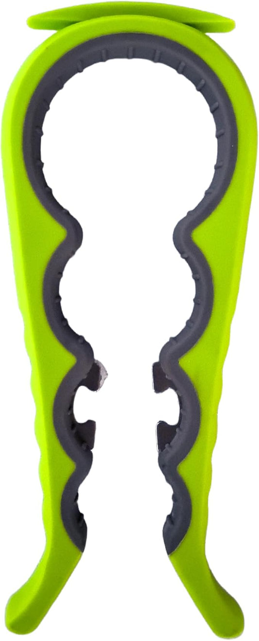 5-in-1 Jar Opener whit Beer bottle opener for Weak Hands,Non-slip Easy Grip Can Opener,Used to remove stubborn LIDS (Green)