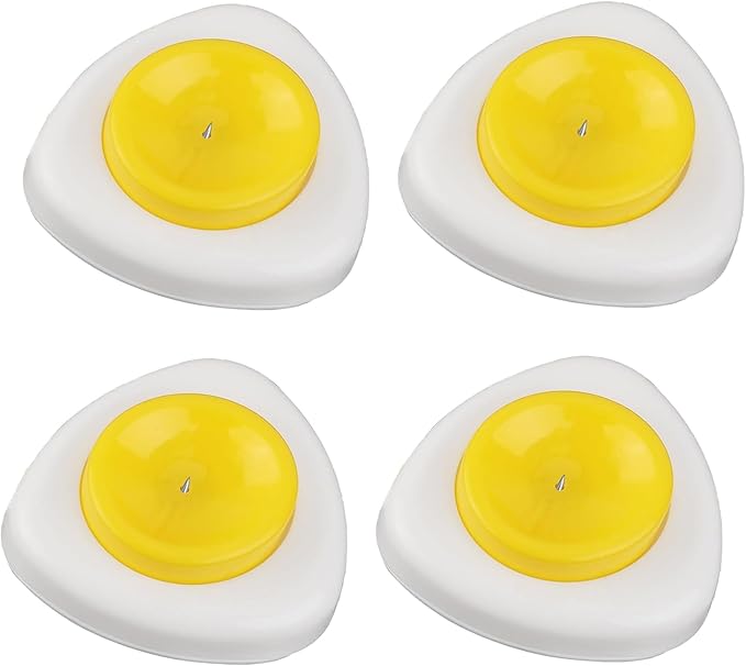4 Pcs Egg Piercer,Egg Poker,Egg Peeler With Magnetic Base And Safety Lock,Egg Piercer For Hard Boiled Eggs With Stainless Steel Punch Needle For Raw Eggs Egg Hole Puncher Practical Kitchen Tools