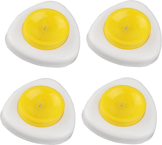 4 Pcs Egg Piercer,Egg Poker,Egg Peeler With Magnetic Base And Safety Lock,Egg Piercer For Hard Boiled Eggs With Stainless Steel Punch Needle For Raw Eggs Egg Hole Puncher Practical Kitchen Tools