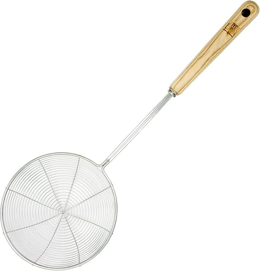 Joyce Chen Deluxe Kitchen Spider Strainer Stainless Steel 5-Inch Wire Basket with Heat-Resistant Wood Handle