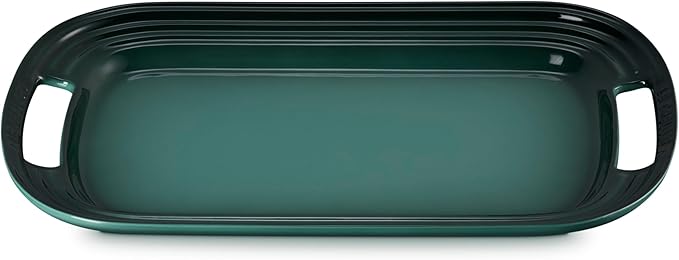 Le Creuset Stoneware Serving Platter, 16.25", Artichaut
