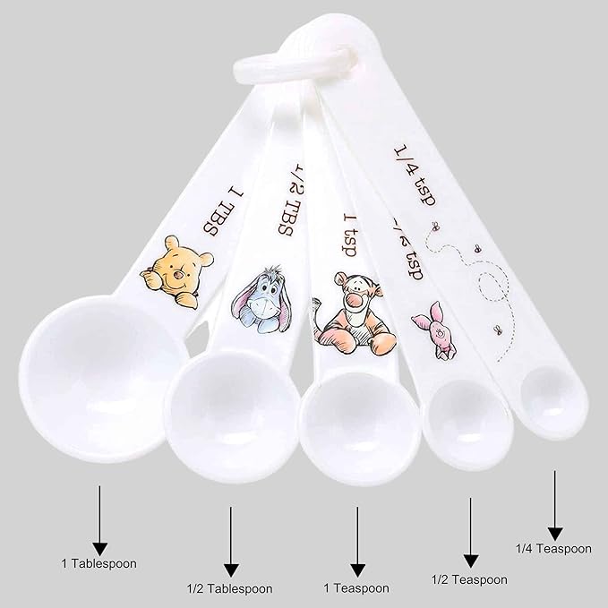 Disney Winnie the Pooh Measuring Spoons - Adorable Winnie the Pooh Measuring Spoons for Kitchen
