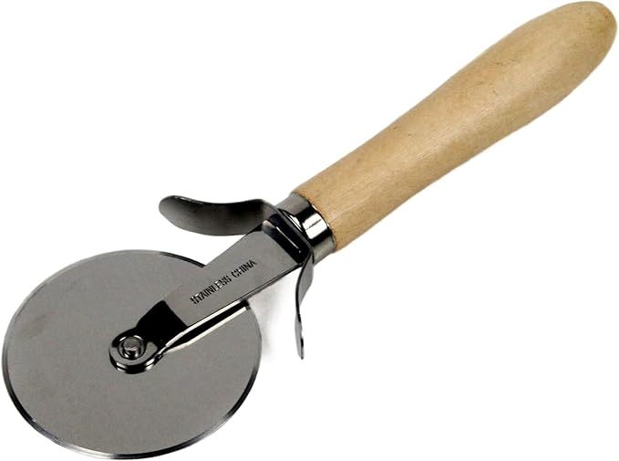 Chef Craft Select Stainless Steel, 7.75 inches in length 2.5 inch blade diameter, Wood Handle