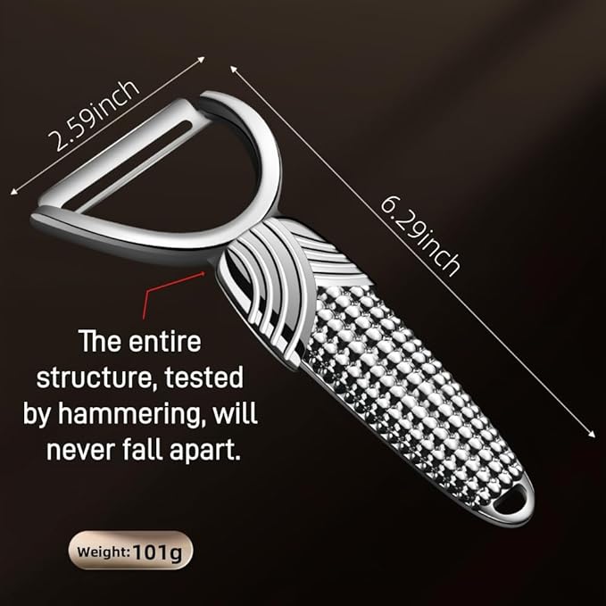 Vegetable Peeler For Kitchen Blade is Incredibly Sharp, Making Peeling Almost Effortless. Knife is Perfectly Balanced, Allowing you to Easily Slice Long, Beautiful Strips of Radish.
