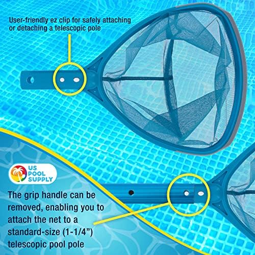 U.S. Pool Supply Professional Spa, Hot Tub, Pool Hand Leaf Skimmer Net with