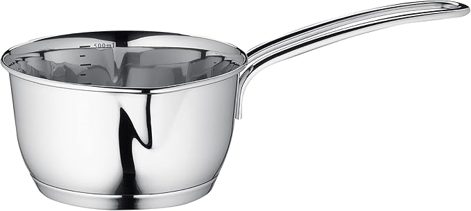 Küchenprofi Stainless Steel Saucepan with Clad Bottom, 8-Ounce,Silver