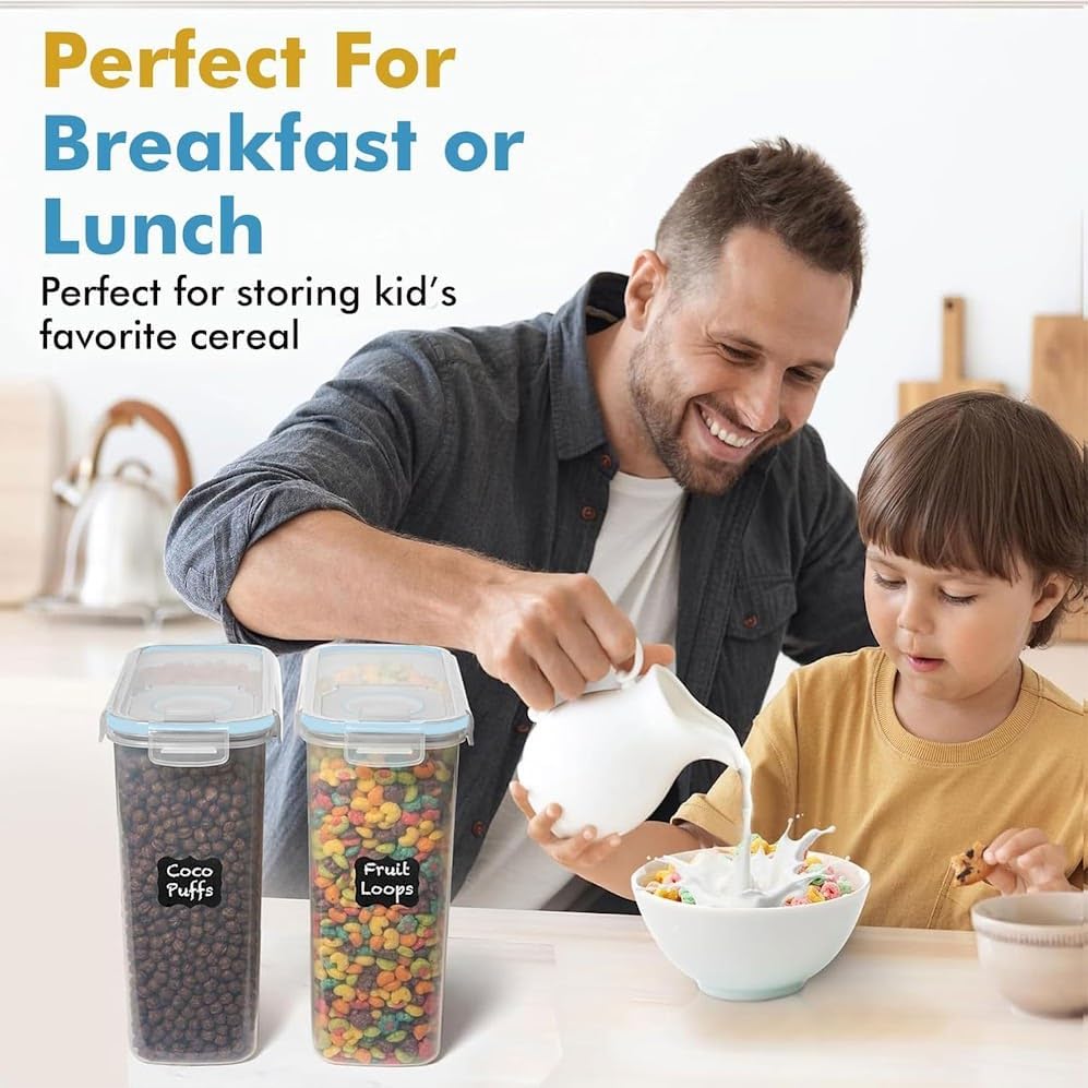 Shazo 2 PC (2.5L / 15.4Oz) Small Airtight Food Containers Storage with Lids