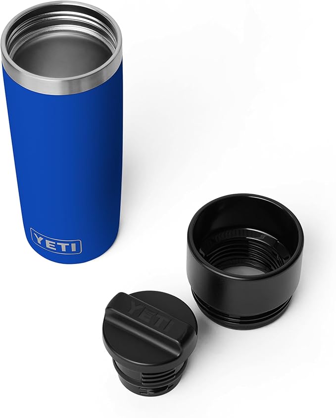 YETI Rambler 16 oz Travel Bottle, Stainless Steel, Vacuum Insulated with Leakproof Commuter Cap, Royal Blue
